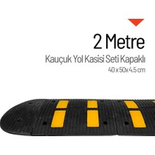 İleri Trafik Kauçuk Hız Kesici, Yol Kasisi Eko 4 Bantlı - 2 Metre Set