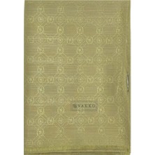 Vakko Pamuk Ipek Monogram Şal 40752-HAKI