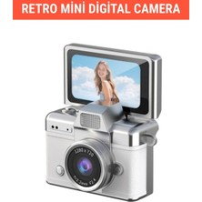 Raylax Dijital Kamera Mini Retro Ekranlı 1080 P Hd 1,47 Inç Döndürülebilir Ekran Video Taşınabilir Tasarım Mini Dijital