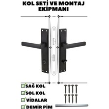 Empressco Kapı Kolu Lama Siyah Aynalı Wc-Banyo Sağ Yön