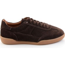 Bambi Kahve Hakiki Deri Erkek Sneaker E01396002402