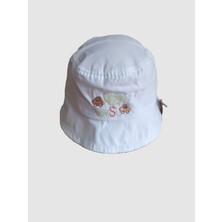 Minilka Bebe Pamuklu Nakışlı Bebek Bucket Şapka Little Boys Arkası Ipli Ayarlanabilir  (Ürün Çok Dar Kalıp GENIŞLIK:52CM -5-8YAŞ/44CM 0-2 Yaş)
