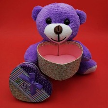 Uzman Toptan Mey Ithalat®  Sevimli Kalp Kutulu Peluş Ayıcık
