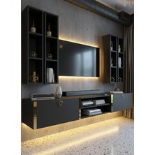 Online Fırsat Mutlu Ol Mutlu Kal Karnaval Tv Ünitesi - Antrasit - GL13001-4
