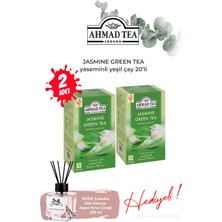 Ahmad Tea 2 Paket Yasemin Aromalı Yeşil Çay 20’li ve Oda Kokusu