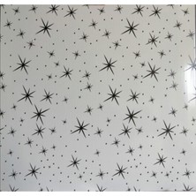 AYM Akasya Yapı Market 60X60 Pvc Asma Tavan Paneli Siyah Yıldız Desen 7,20M2 (Ürünlerimiz Sadece Panel Satışlıdır.