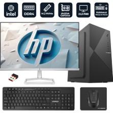 Xaser Officepro H21 Intel Core I5-12400F 16GB Ram 256GB M.2 Nvme SSD 2gb GT610 23.8" Hp Monitörlü Masaüstü Ofis Bilgisayarı