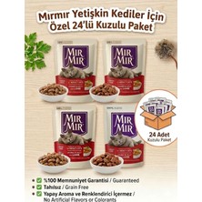 Mır mır Mırmır Pouch Premium Tahılsız Yaş Kedi Maması 85 gr x 24 Adet Kuzu Etli Kedi Konservesi