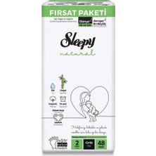 Uzman Toptan Mey Ithalat®   Natural Bebek Bezi Fırsat Paketi 2 Beden 3-6 kg 48 Adet