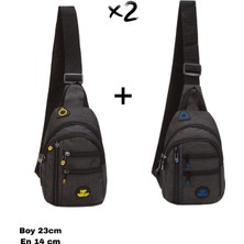 Sannora Bags Unisex Su Geçirmez Kulaklık USB Çıkışlı Çapraz Askılı Çanta Bel Omuz ve Göğüs Çanta Günlük Bodybag