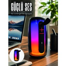 Urfakent Rgb Işıklı Bluetooth Hoparlör Güçlü Ses Type-C Şarjlı Taşınabilir Kablosuz Speaker