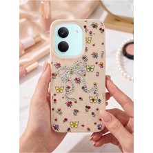 TechTree Poco X8 Pro Taşlı Desenli Fiyonk Silikon Kılıf