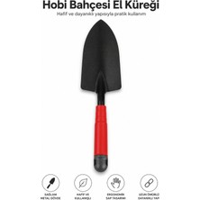 Alıç Bahçe Küreği Hobi Bahçesi El Küreği 30 cm Geniş Ağızlı Plastik Saplı Saksı ve Toprak Küreği