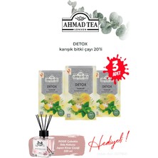Ahmad Tea Detox Tea 3 Paket Poşet Çay 20 'li ve Oda Kokusu