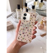 TechTree Vivo Y11D - Y05 Taşlı Desenli Fiyonk Silikon Kılıf