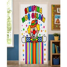 Promisebackdrop2 190X75CM Lastikli Kapı Süsü, Kumaş Kapı Giydirme, Sınıfına Hoş Geldin, Sınıf Kapısı, Okul Etkinlik Kapı Süsü
