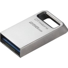 Belirtilmemiş Kingston DTMC3G2-256GB Datatraveler Micro 200MB-S Metal USB 3.2 Gen 1 Flash Bellek