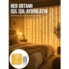 Uzman Toptan Mey Ithalat® Dekoratif Perde Peri LED Günışığı Renk 8 Fonksiyonlu Işık Yeni Nesil