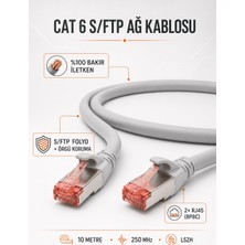 Digitus Dıgıtus Cat 6 S/ftp RJ45 Ethernet Kablosu 10 Metre 250 Mhz Lszh – 10 Metre