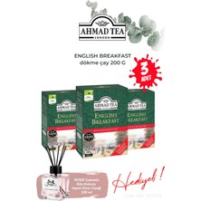 Ahmad Tea 200 G Dökme Çay English Breakfast 3 Paket ve Oda Kokusu