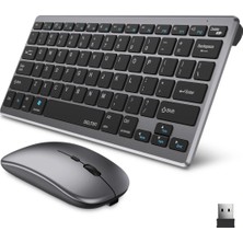 Uzman Toptan Mey Ithalat® Sessiz Kullanım Sunan Bluetooth Klavye Mouse Seti Çoklu Cihaz Uyumlu