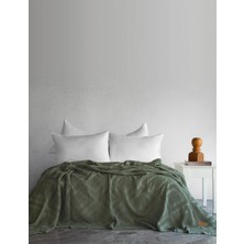 Dantela Carro %100 Pamuk Waffle Çift Kişilik Yatak Örtüsü & Pike 240x260 Cm Haki