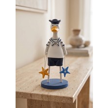 The Mia Retro Marin Denizci Ördek Deniz Yıldızı Obje 17 cm