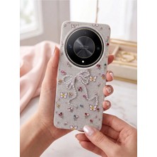 TechTree Honor X9B Taşlı Desenli Fiyonk Silikon Kılıf