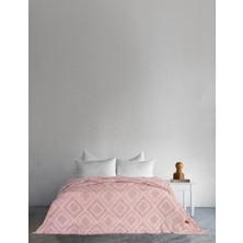 Dantela Carro %100 Pamuk Waffle Çift Kişilik Yatak Örtüsü & Pike 240x260 Cm Pudra