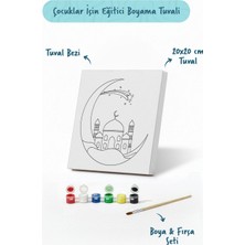 Tabdiko Mavi Hilal Içinde Cami Şövalesiz Boya Seti 20X20
