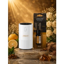 Areon Aromatik Difüzör Beyaz (Pleksi) + Aurum