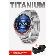 Nezih Case Huawei Watch Gt6 Pro 46MM Uyumlu Ultra Hafif  Titanyum Metal Kordon 22MM