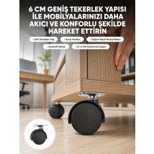 Meks Kilitsiz 6 cm Tekerlek Ayak Tek Adet - HEP-7267-3555