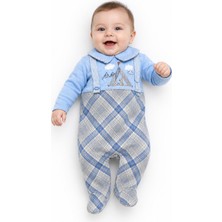 Baby Hola Erkek Bebek Tavşan Desenli Patikli Tulum 12536