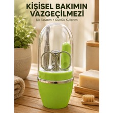 Meks Yeşil Manikür Pedikür Bakım Seti Çok Amaçlı Kişisel Bakım Kiti - HEP-8156-2853