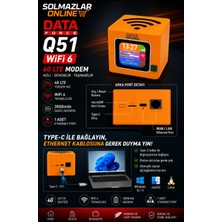 Solmazlar Online Data Force Q51 Wifi 6 4g Lte Taşınabilir Modem