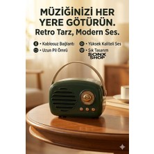 Mbb E-Ticaret Sonx Nostaljik Retro Bluetooth  - Fm Radyo, USB ve Bluetooth Kablosuz Hoparlör
