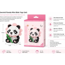 Freedom Storee Oturan Sevimli Çiçek Panda 350 Parça Block Oyuncak