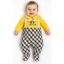 Baby Hola Erkek Bebek Tavşan Desenli Patikli Tulum 12536