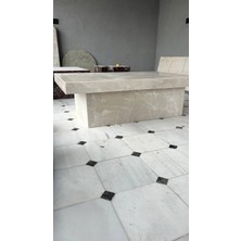 Adomar Marble Bej Orta Sehpa- 130X85X40