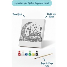 Tabdiko Kırmızı Hilal ve Cami Şövalesiz Boya Seti 20X20