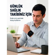 Meks Şarjlı Bilekten Dijital Tansiyon Ölçer Geniş LCD Ekranlı - HEP-9555-7653