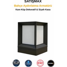 Satışmax 10 Adet Set Üstü Panjurlu Küp Bahçe Armatürü - Izgarasız Armatür