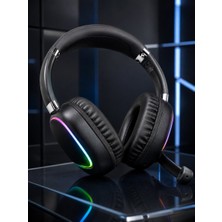 Meks Kablosuz Bluetooth 5.0 Kulaklık Rgb Işıklı Tasarım - HEP-8563-6382