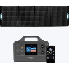 Antfea S1000 Pro Taşınabilir Güç Kaynağı + 300W Taşınabilir Güneş Paneli [ 1.2 Kw / 1 Kwh / 300 W ]