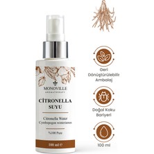 Monoville Citronella Suyu 100 ml Sprey Başlıklı (Citronella Water)