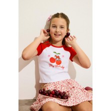 DeFacto My Melody Fitted Bisiklet Yaka Ribana Kısa Kollu Tişört Kız Çocuk H3479A826HS