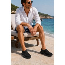 In Step Marina Kaymaz Eva Yumuşak Taban Unısex Siyah Deniz Ayakkabısı