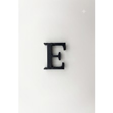 Ozn 3D Tech 3D Tasarım Dekoratif Harf 'e' Tinos Font (4 Cm)- Siyah