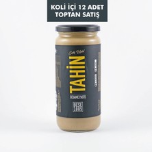 Beşe 1885 Doğal Tahin 500 gr x 12 Adet Cam Kavanozlu Toptan Koli Kahvaltılık Tahin